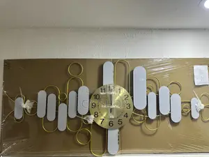 Art Work Gold Wall Clock