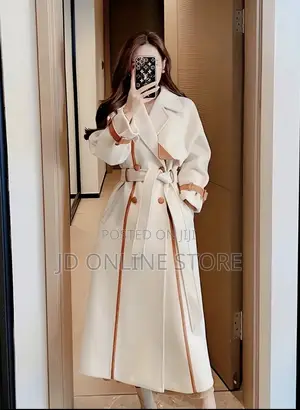 Photo - Elegant Black White Color Block Cape Sleeve Blazer.