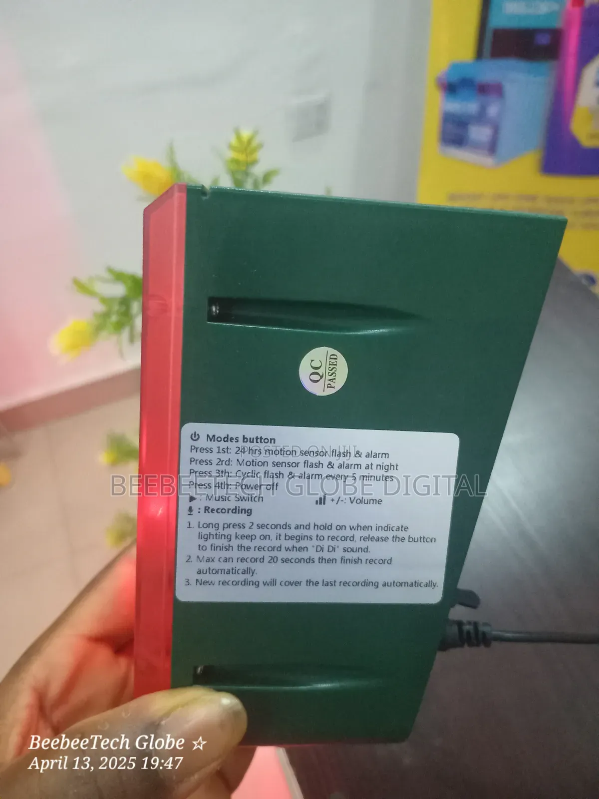 Solar Motion Sensor Alarm