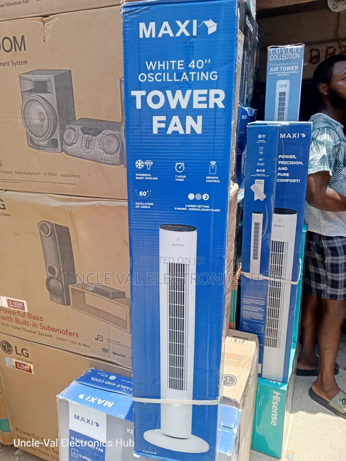 Maxi 40" Tower Fan (White)