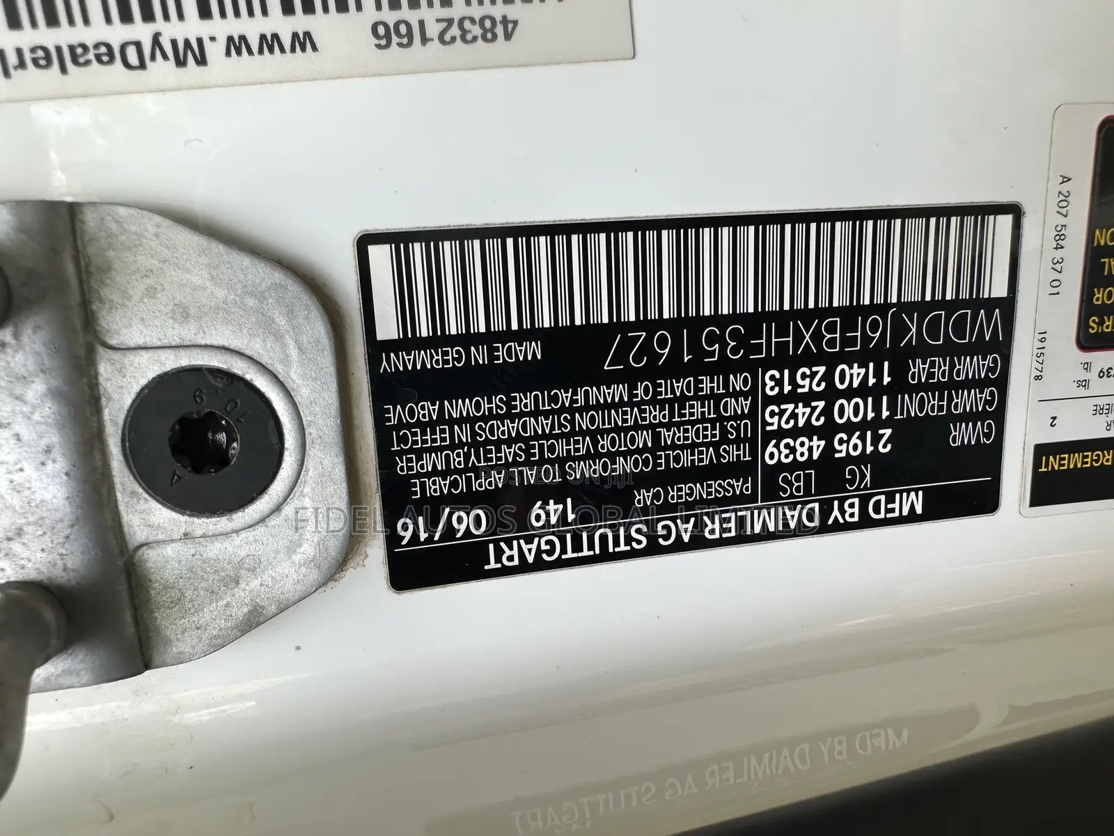 Mercedes-Benz E400 2016 White