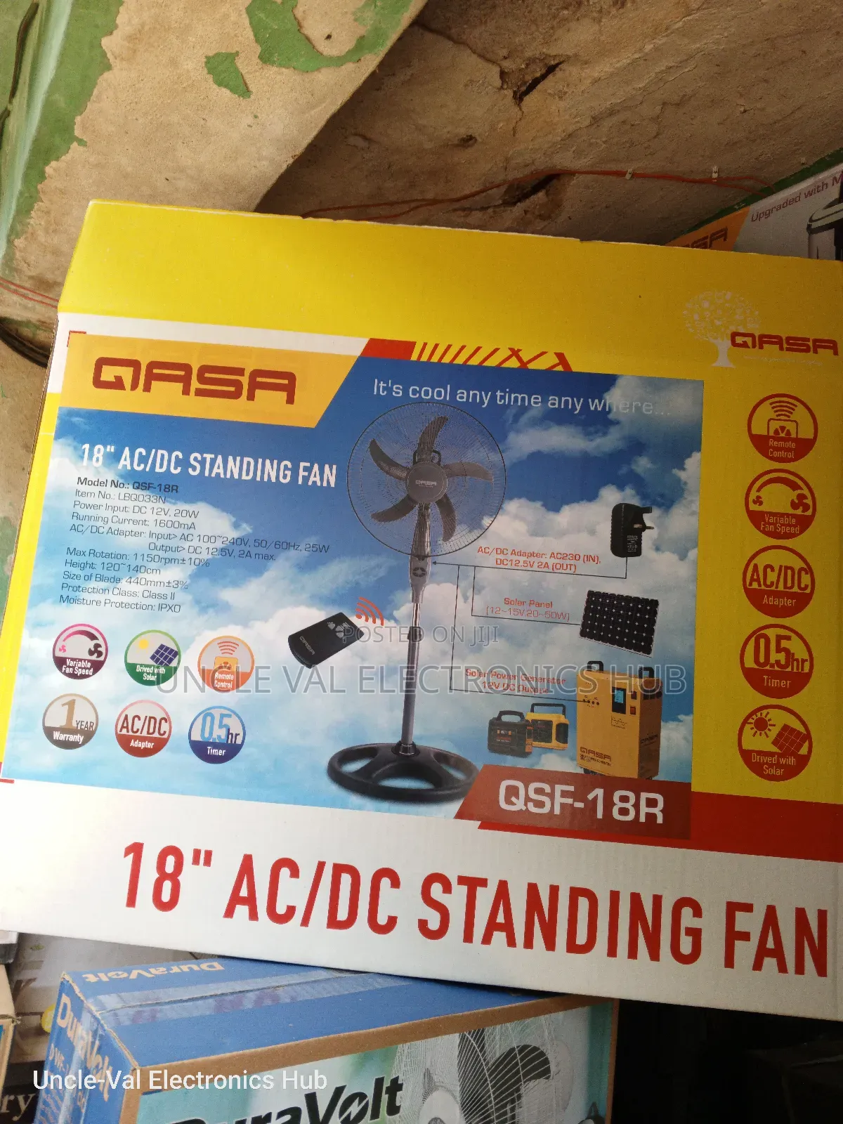 Qasa Ac/Dc Standing Fan