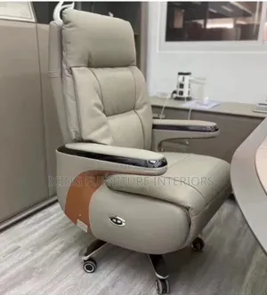 Executive Office Chair With Power Bank and Recliner Button