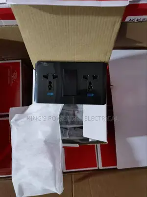 Fancy Black Switch and Socket