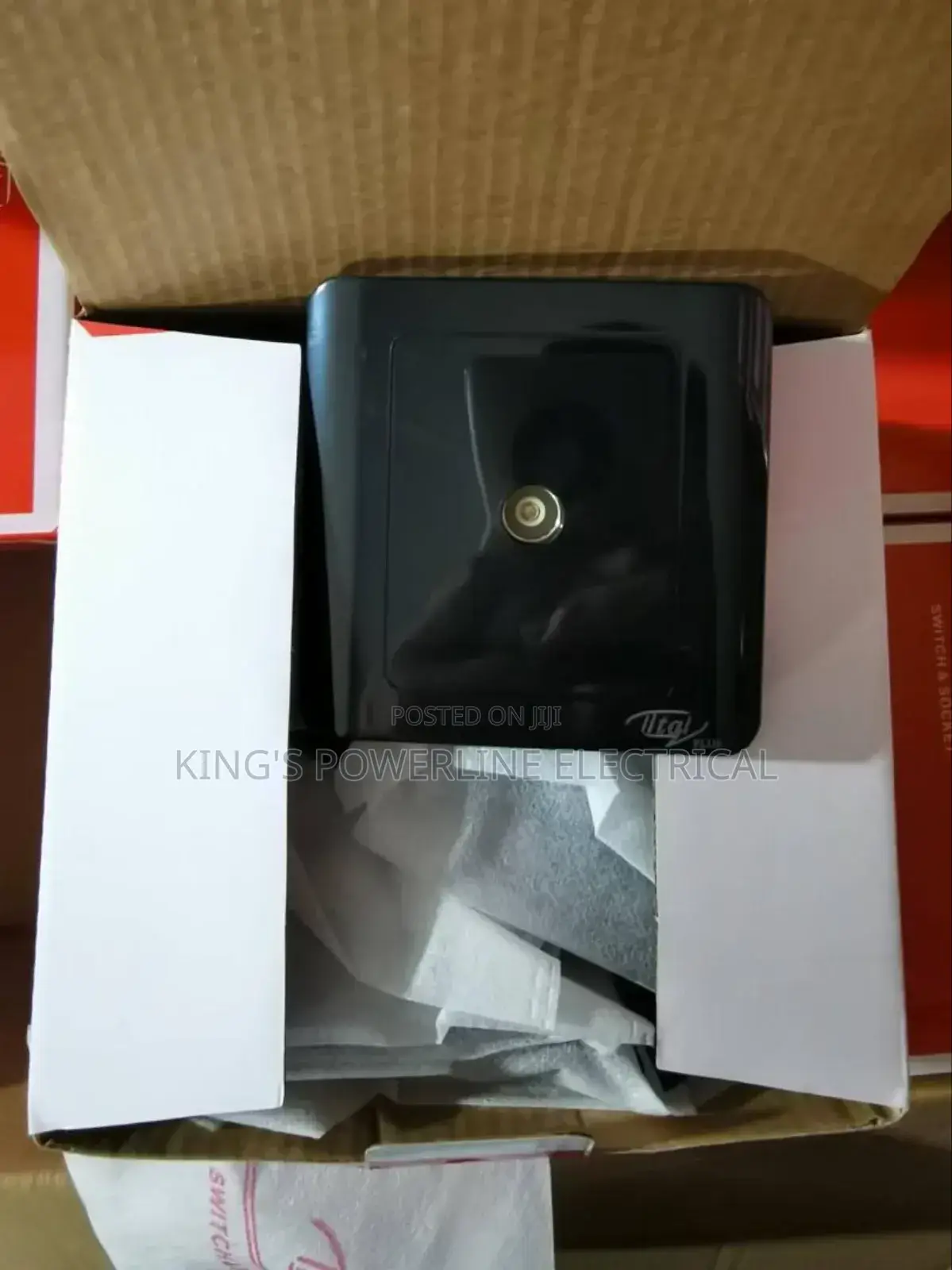 Fancy Black Switch and Socket