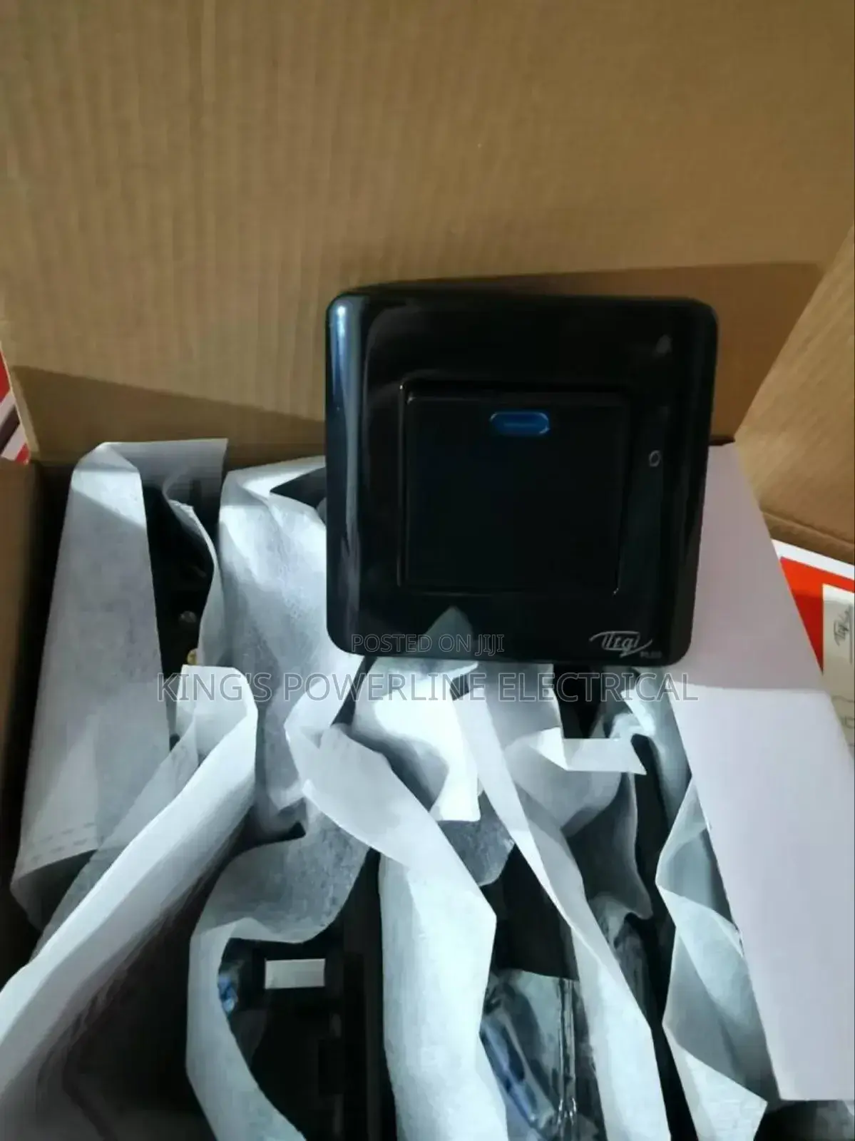 Fancy Black Switch and Socket