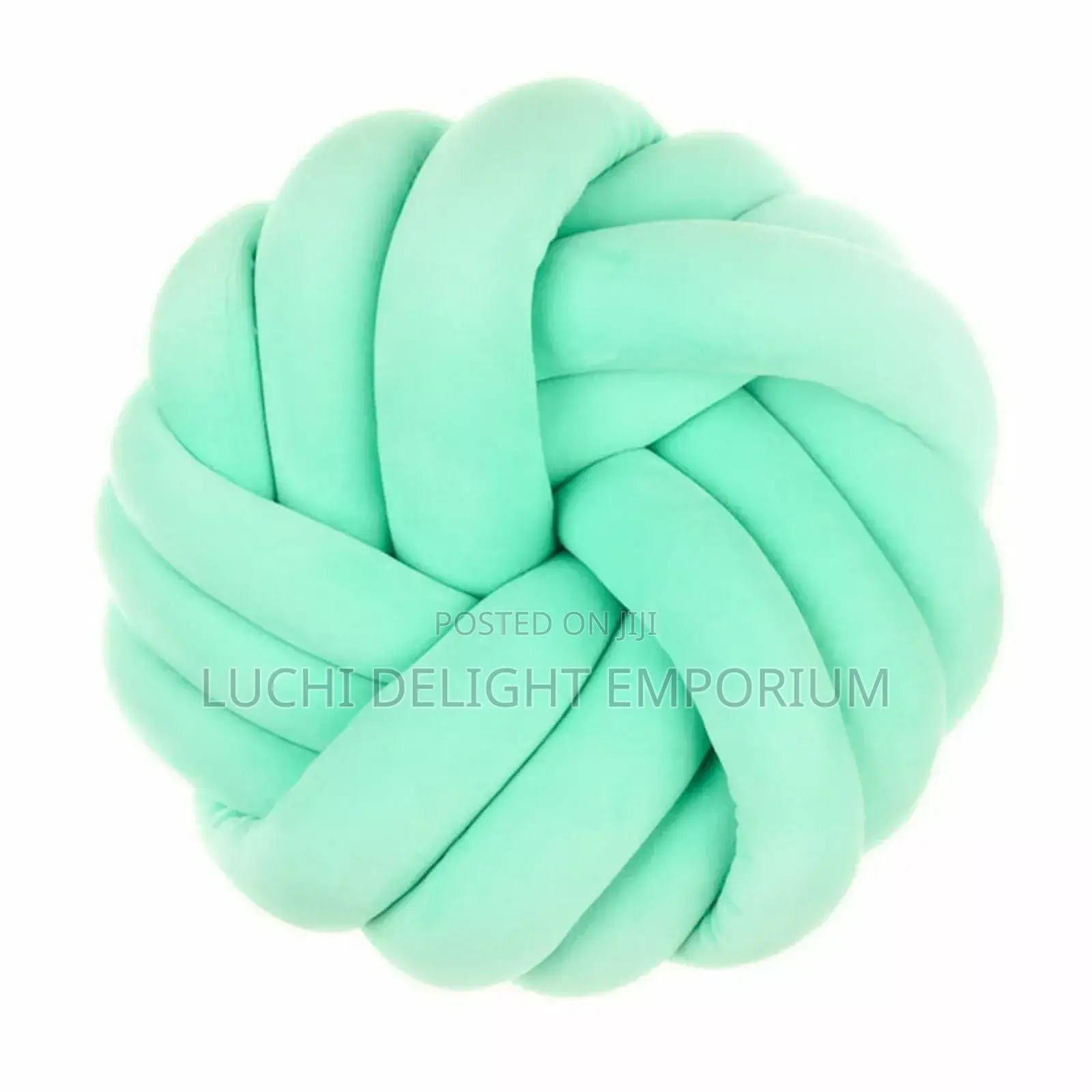 Bluethy Round Knotted Ball Braided Design Breathable Pillow