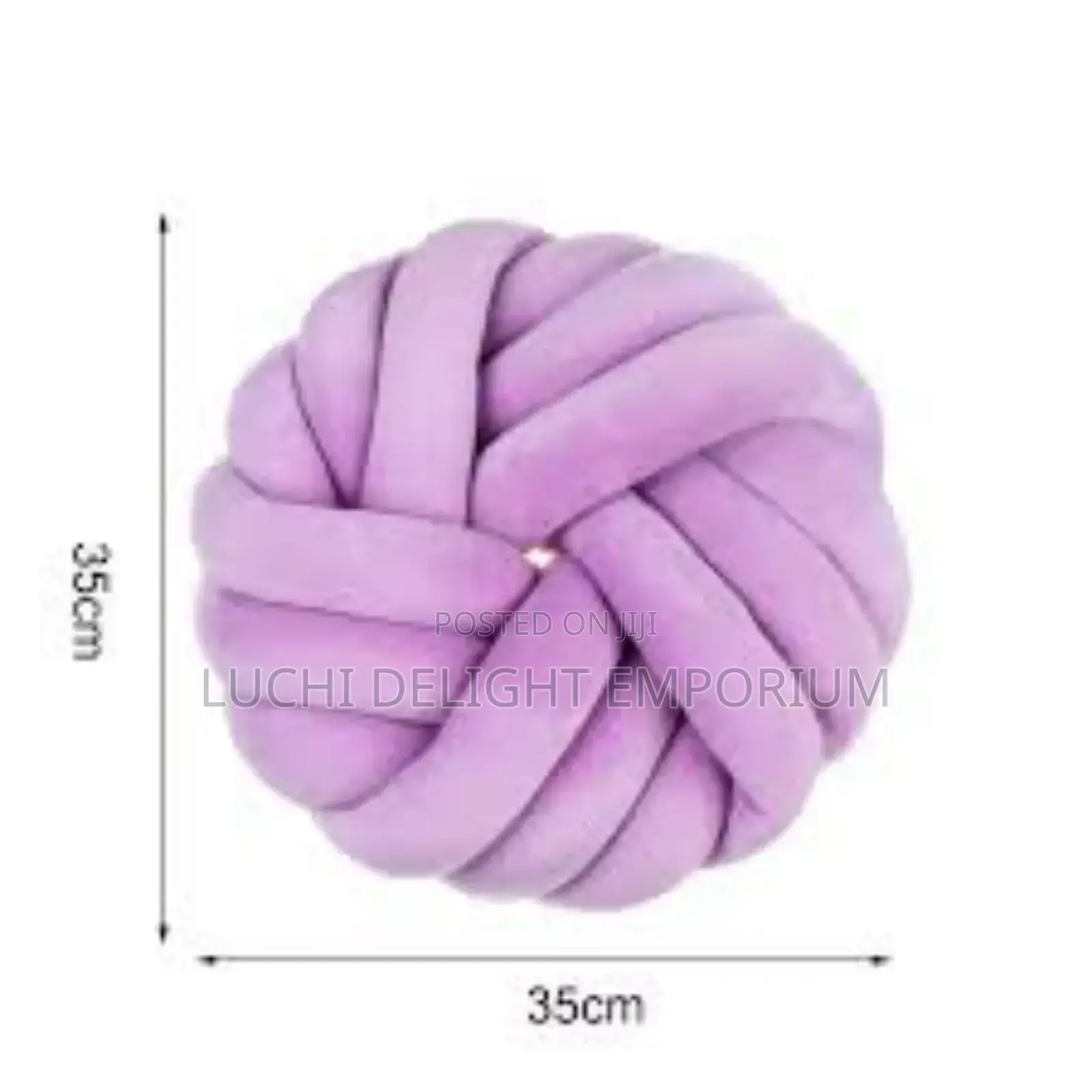 Bluethy Round Knotted Ball Braided Design Breathable Pillow