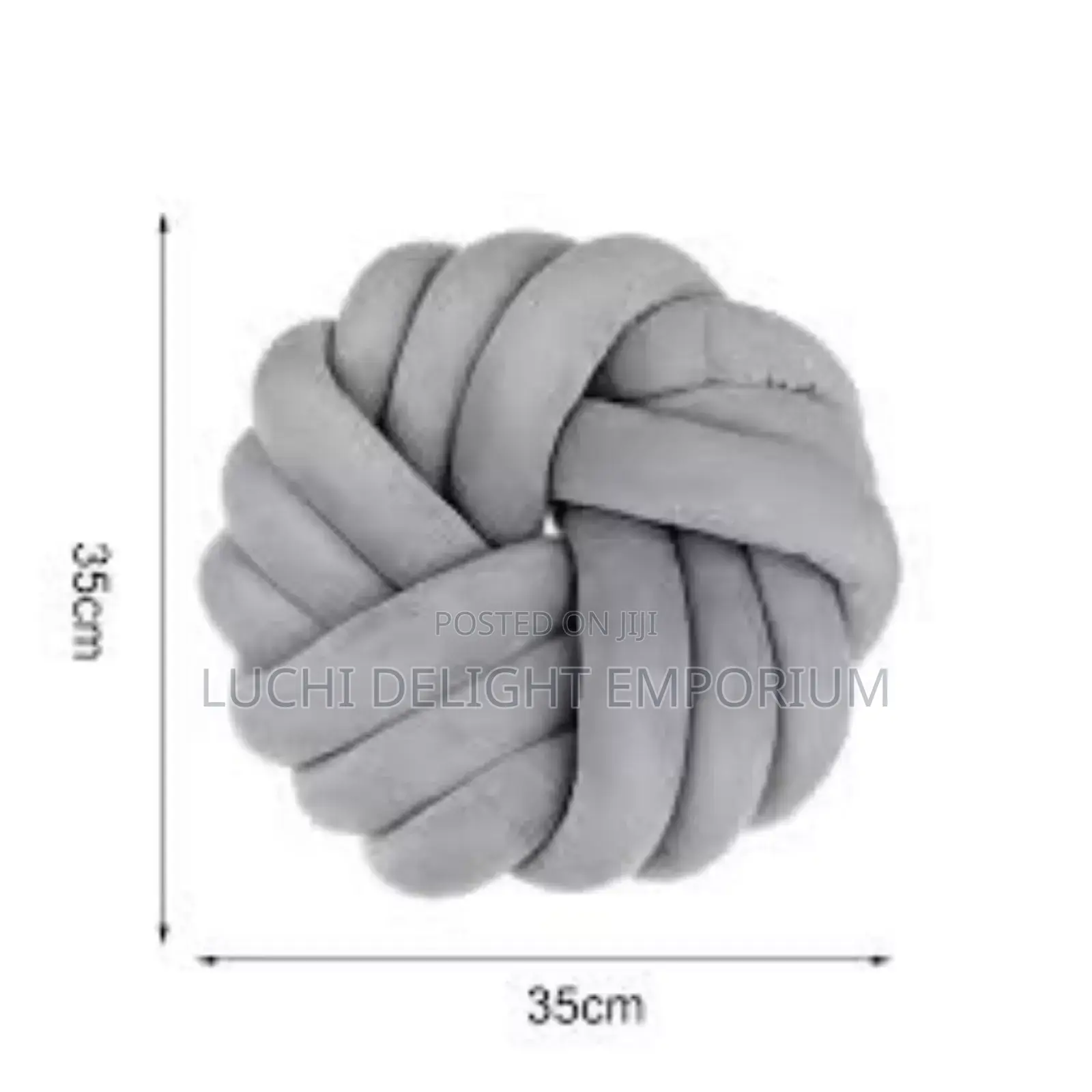 Bluethy Round Knotted Ball Braided Design Breathable Pillow