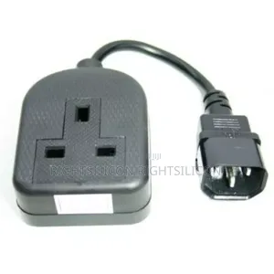 Usa Iec C14 Male Plug to Uk Extension Lead Socket 3 Pin Ups