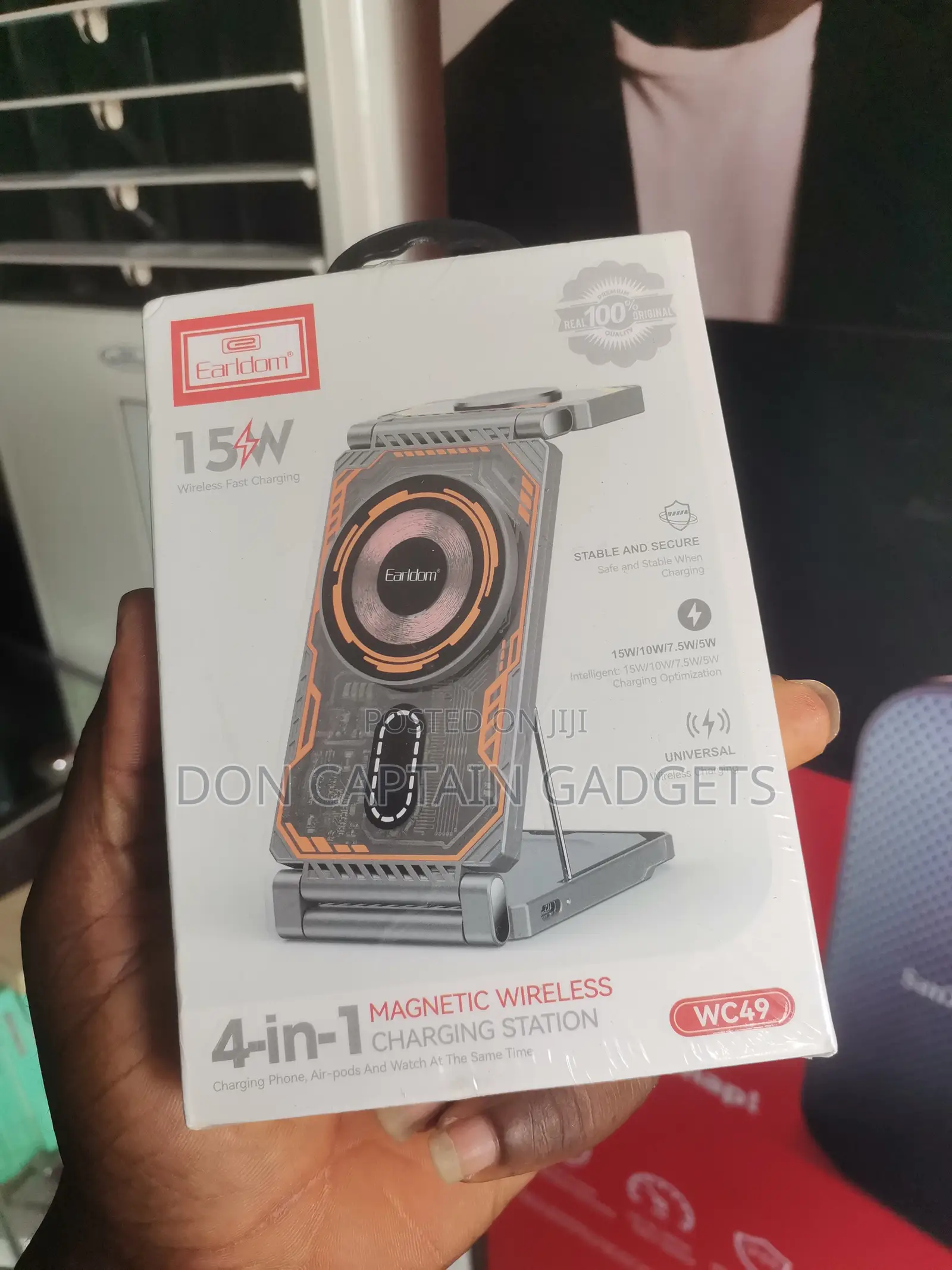 Earldom 4 in 1 Magnetic Wireless Charging Station 15w Wc49