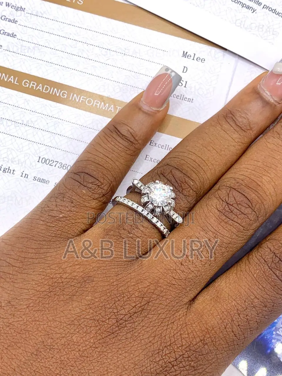 VVS Moissanite Diamond Ring