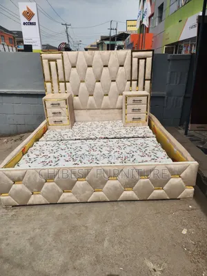 Quality Six by Six Padded Bed Frame.