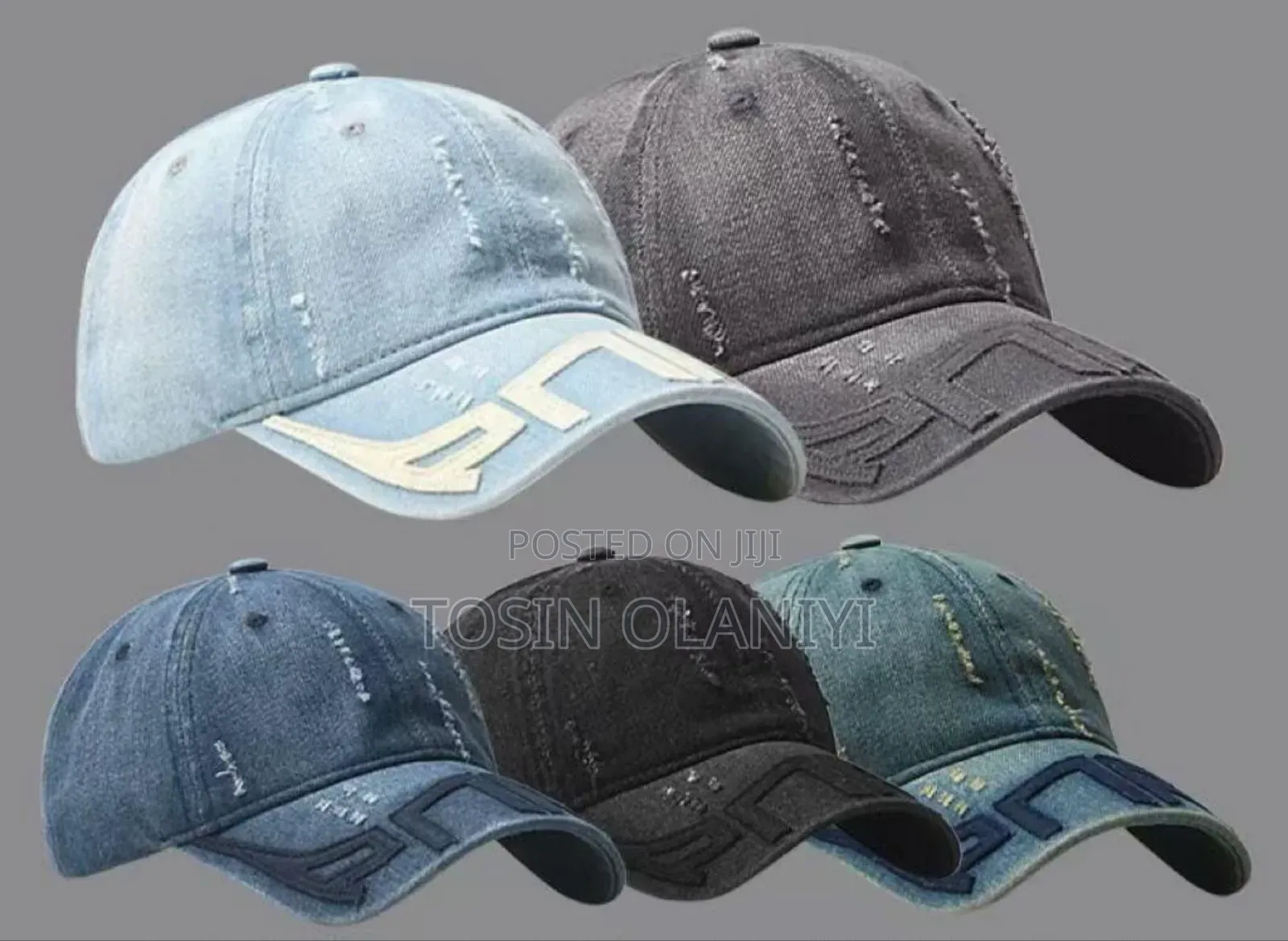 Denim Face Cap