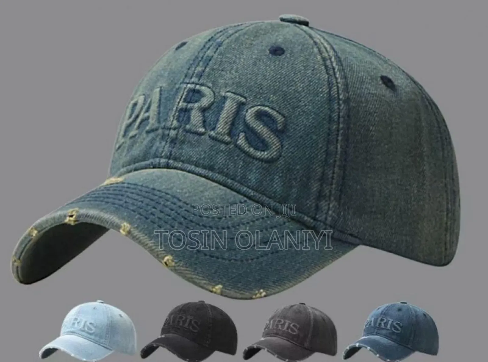 Denim Face Cap