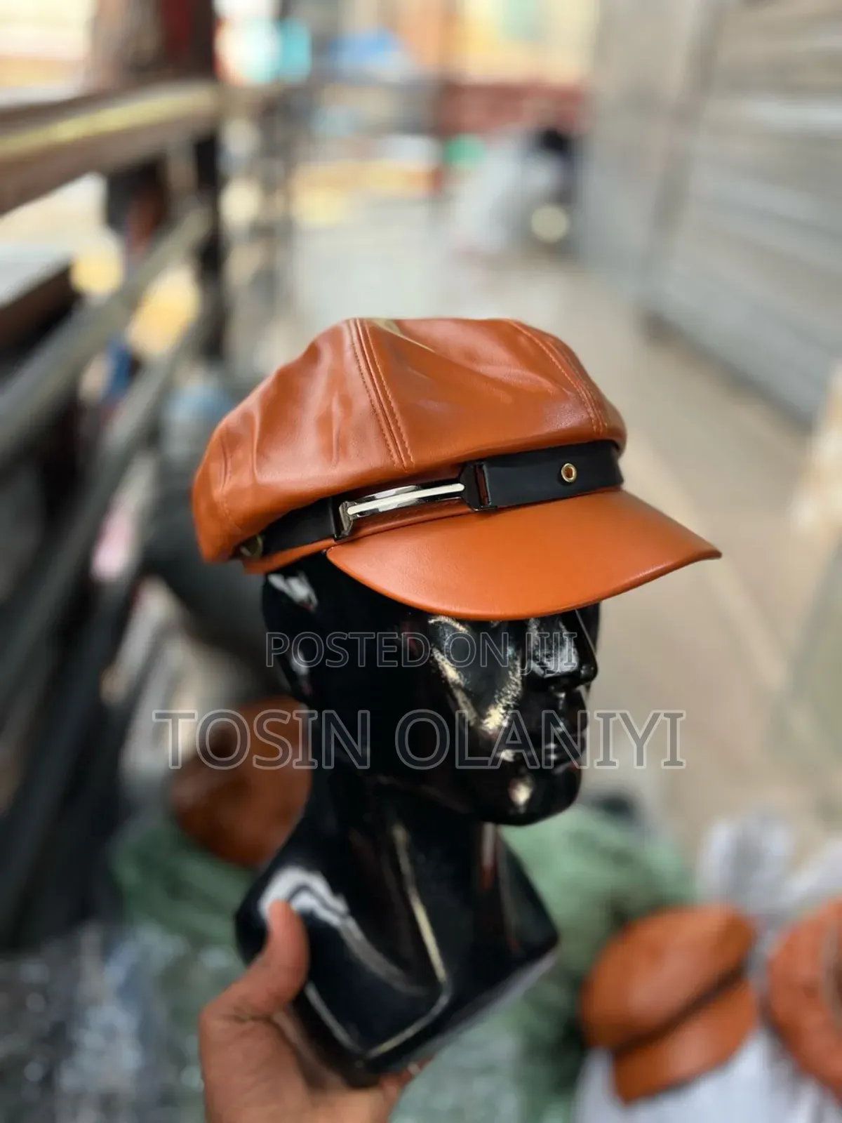 New Design Leather Cap. (Captain Leather Cap)