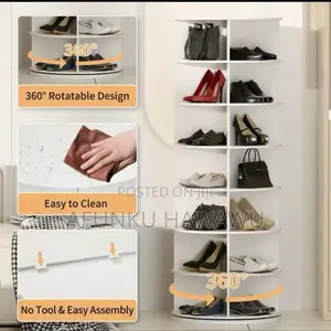 Shoe Rack 7-Tier Spinning