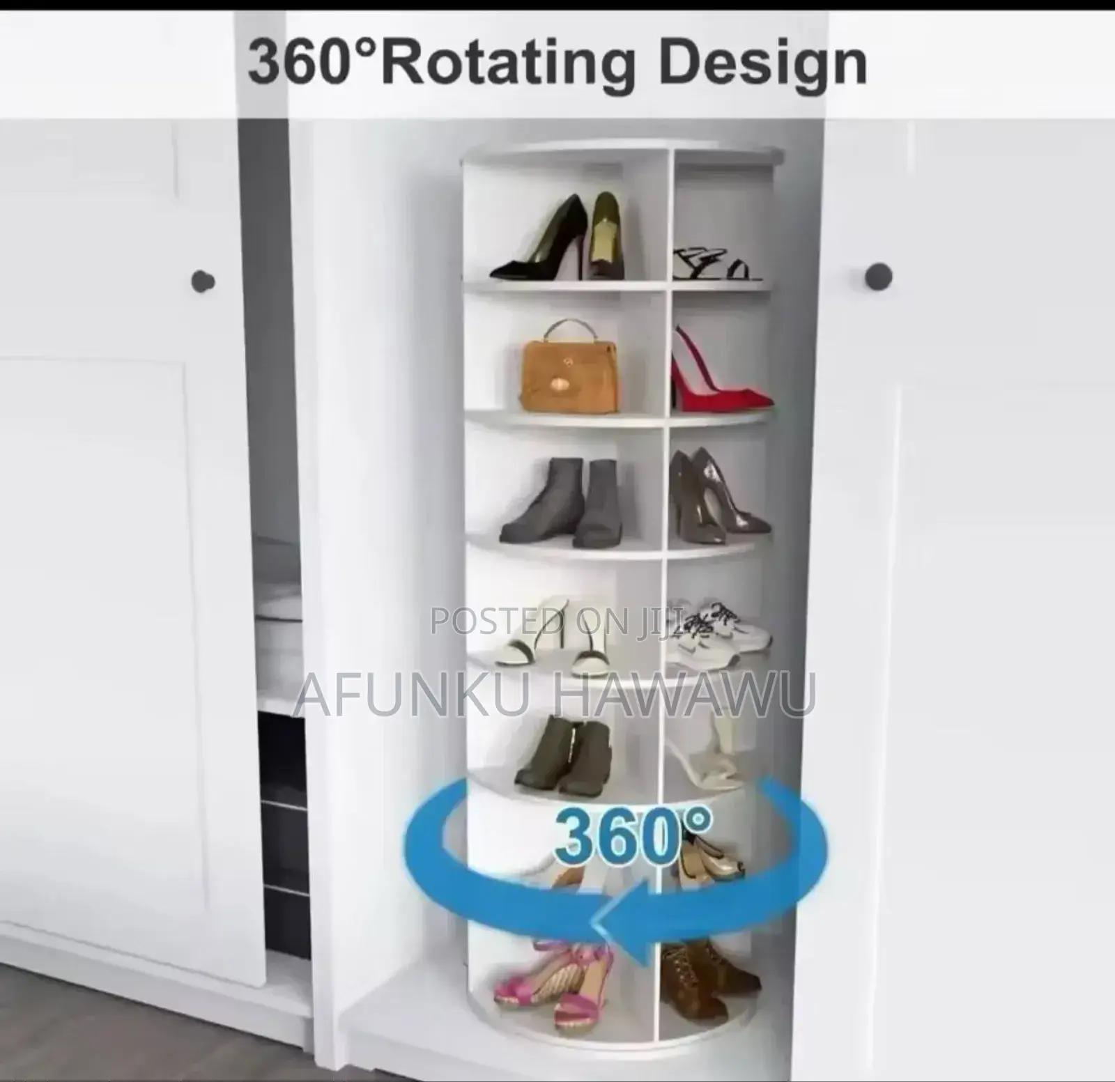 Shoe Rack 7-Tier Spinning