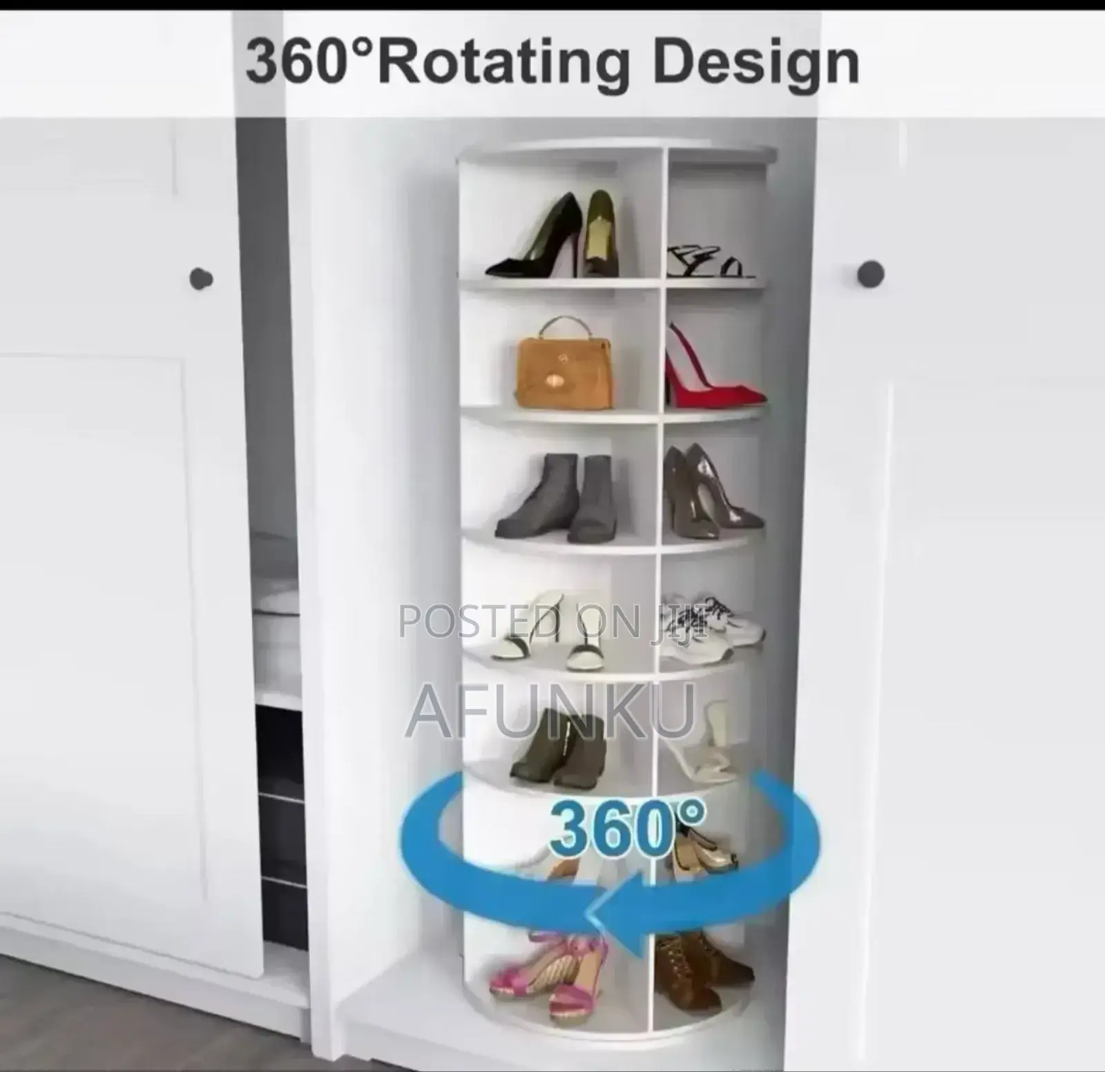 Shoe Rack 7-Tier Spinning