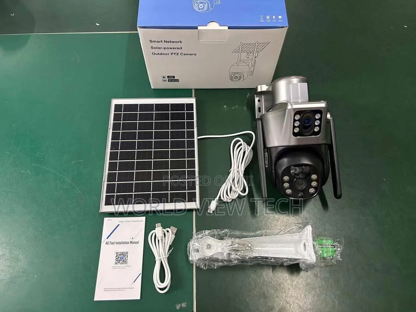Solar V380 PTZ Dual Lens Camera