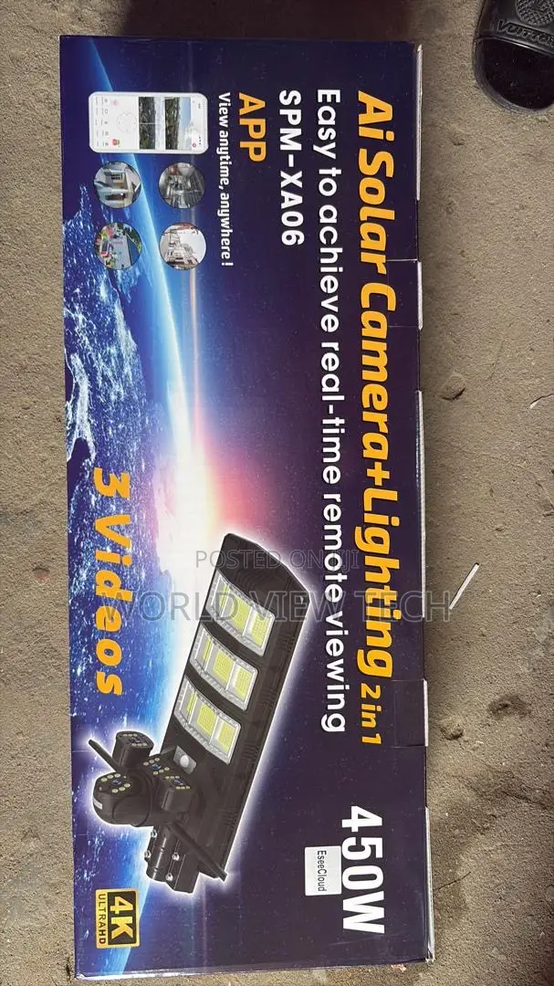Solar Street Light + PTZ Camera 4g