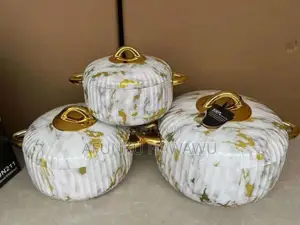 3set Gold White Food Warmer