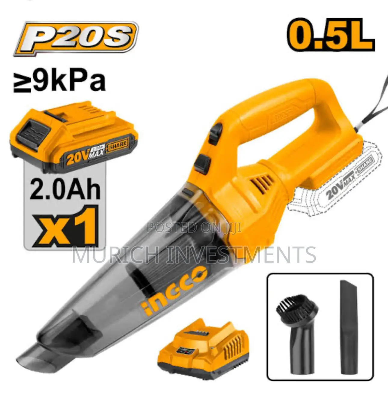 Ingco 3pcs 20v Cordless Combo Kit (Cosli240685)