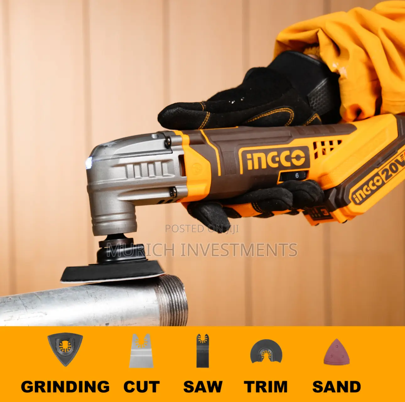 Ingco 3pcs 20v Cordless Combo Kit (Cosli240685)
