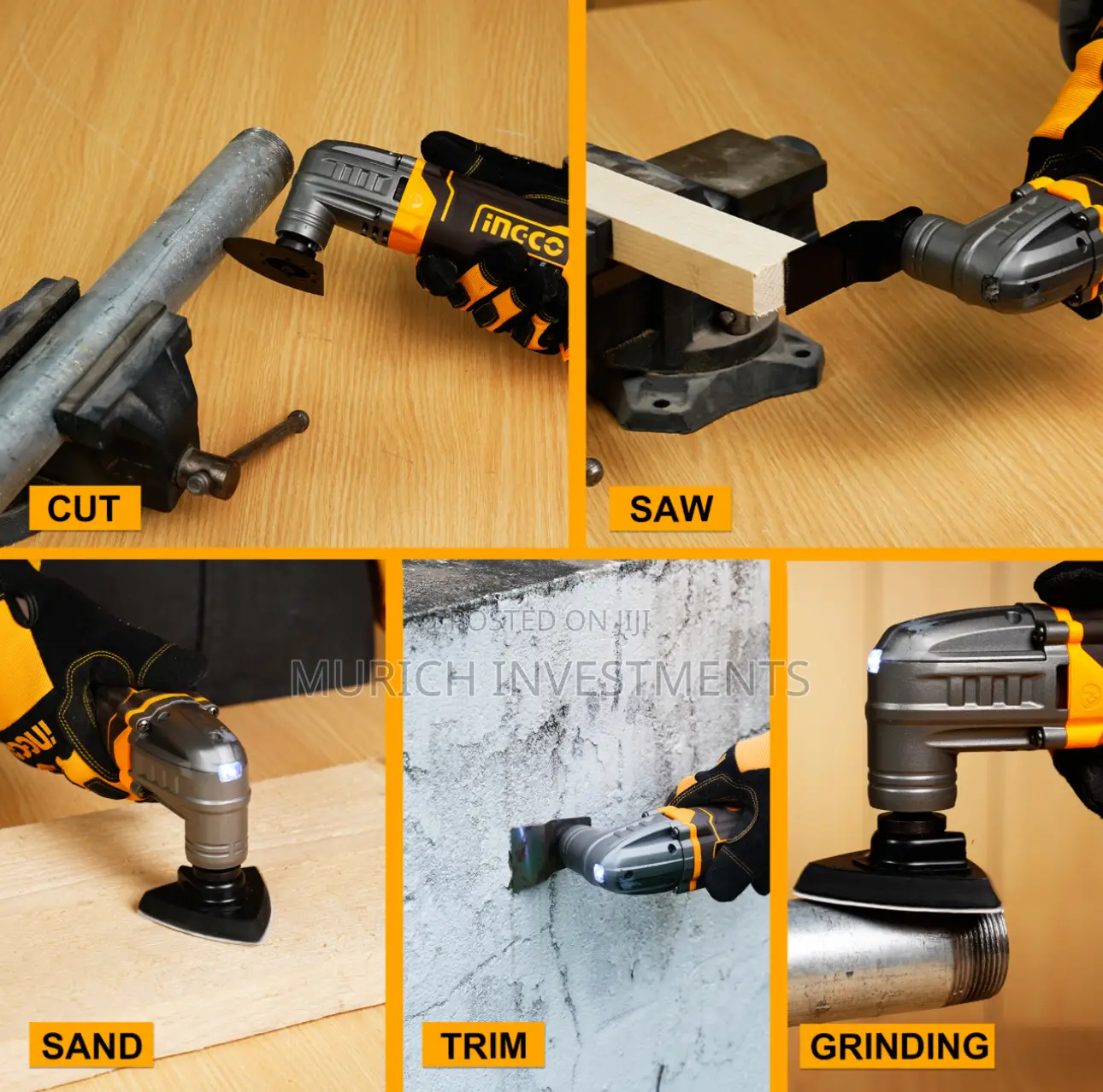 Ingco 3pcs 20v Cordless Combo Kit (Cosli240685)
