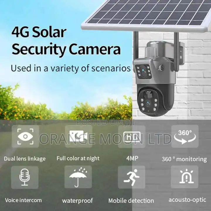 Inteligent Double Lens 8mp 4g CCTV Camera
