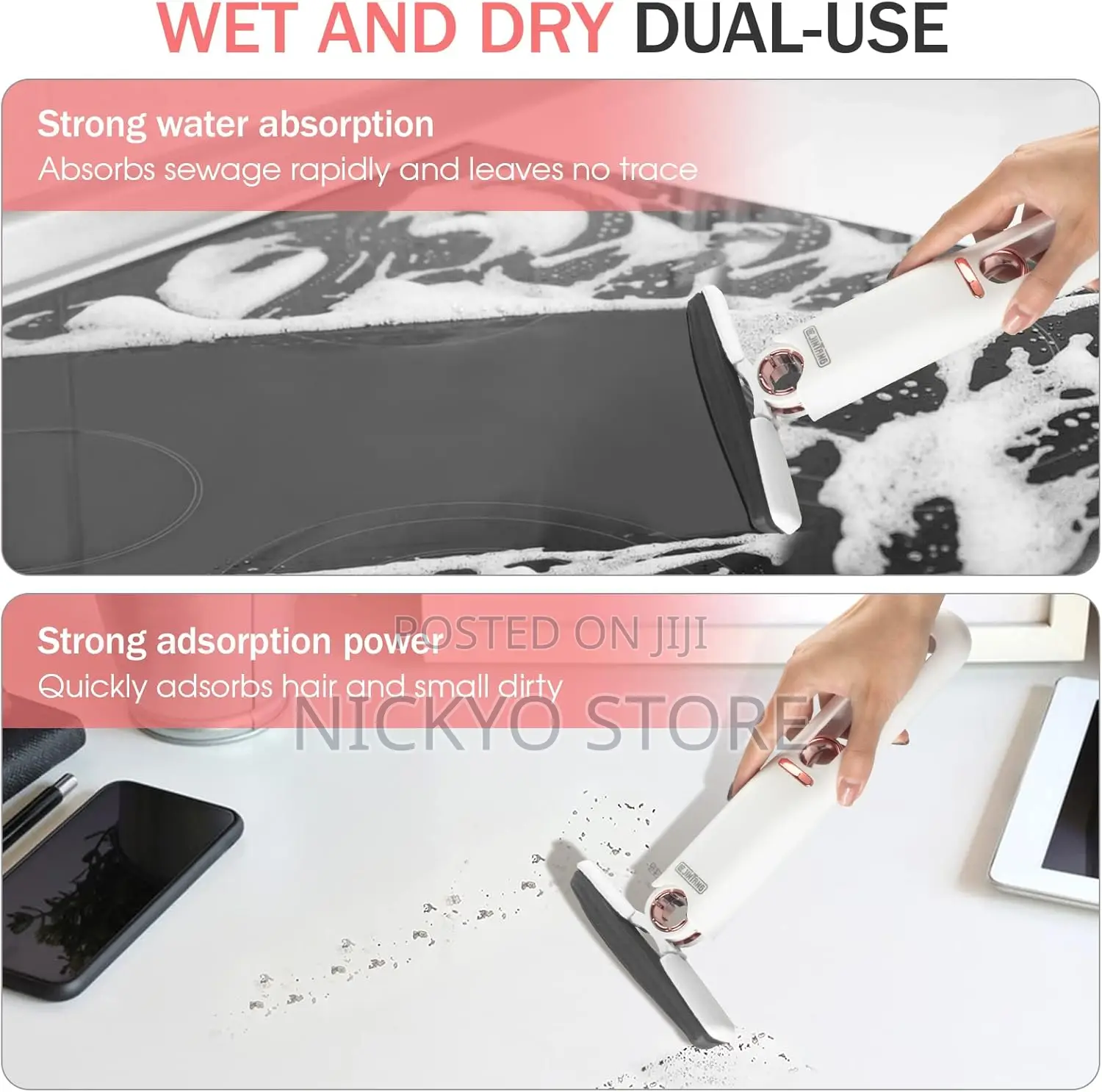 Portable Self-Squeeze Short Mop