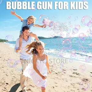 Rechargeable 64 Holes Bazooka Bubble Gun