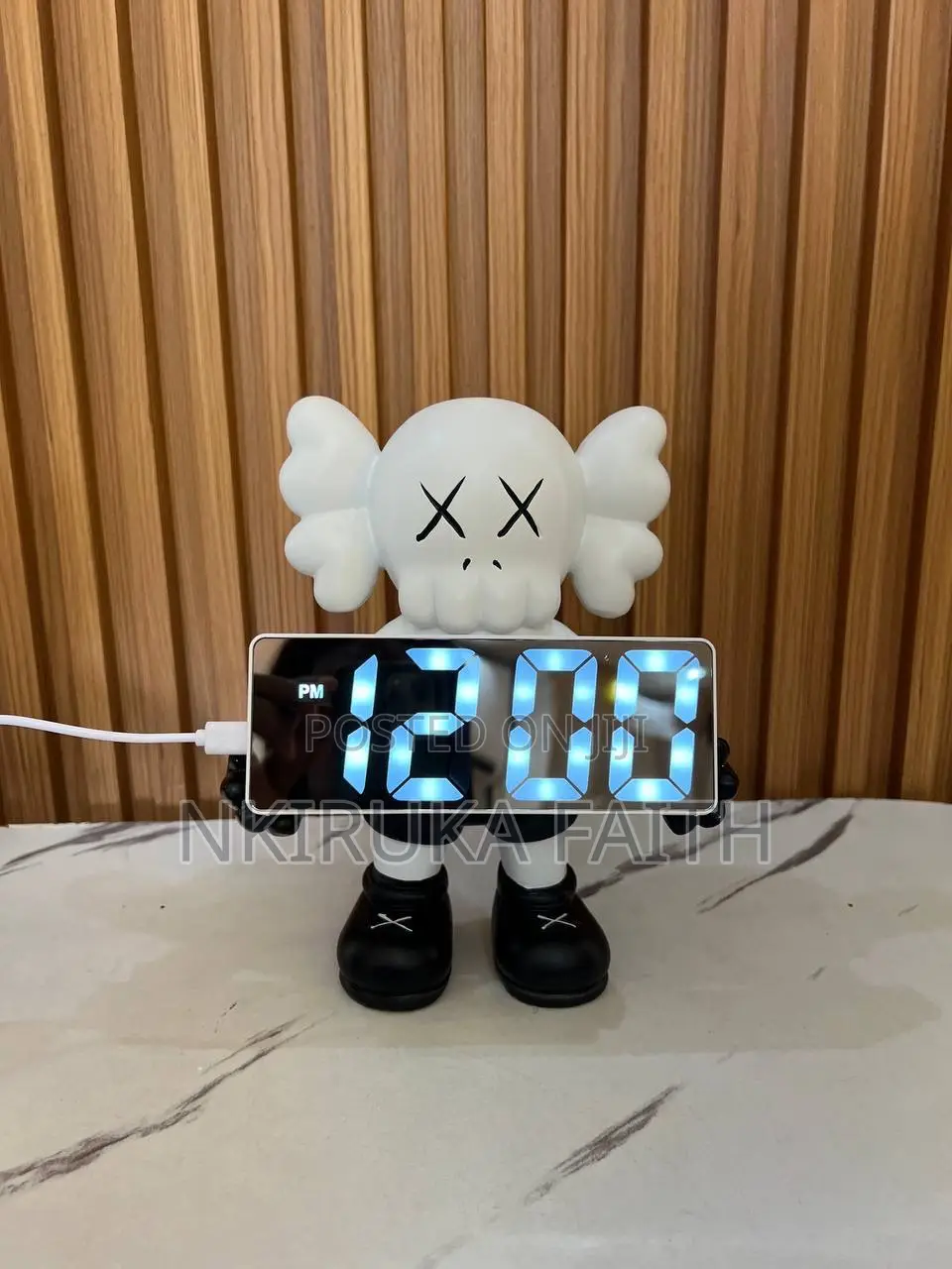 Kaws With Digital Clock