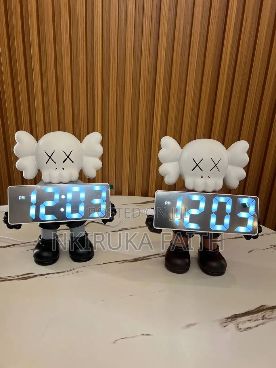 Kaws With Digital Clock