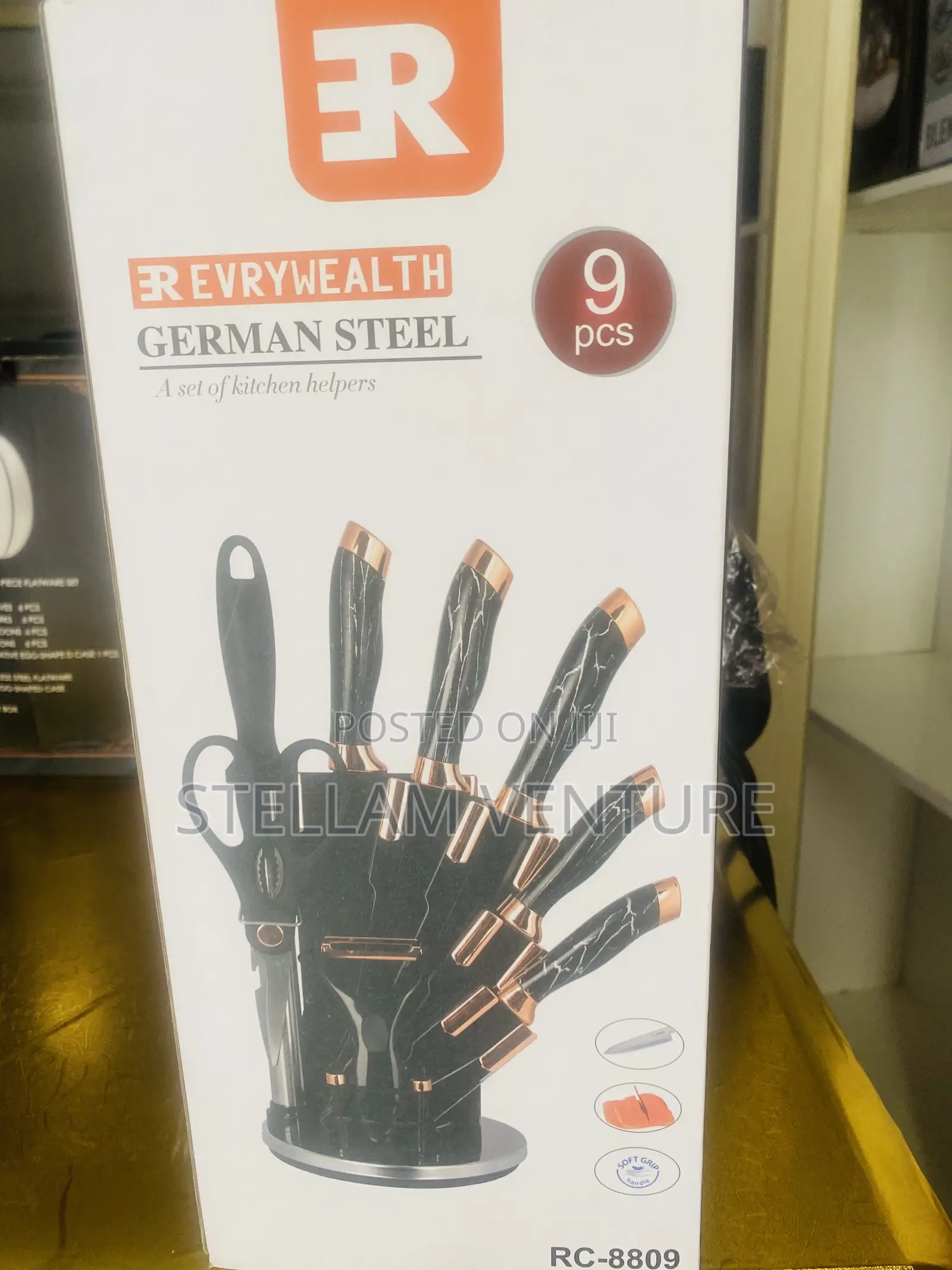 9pcs German Steel Knife Set