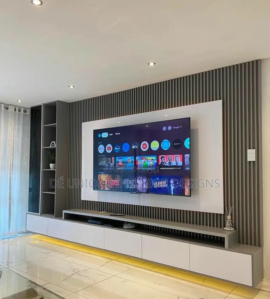 T.V Console With Fluted Panel and Lots More