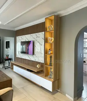 T.V Console With Fluted Panel and Lots More
