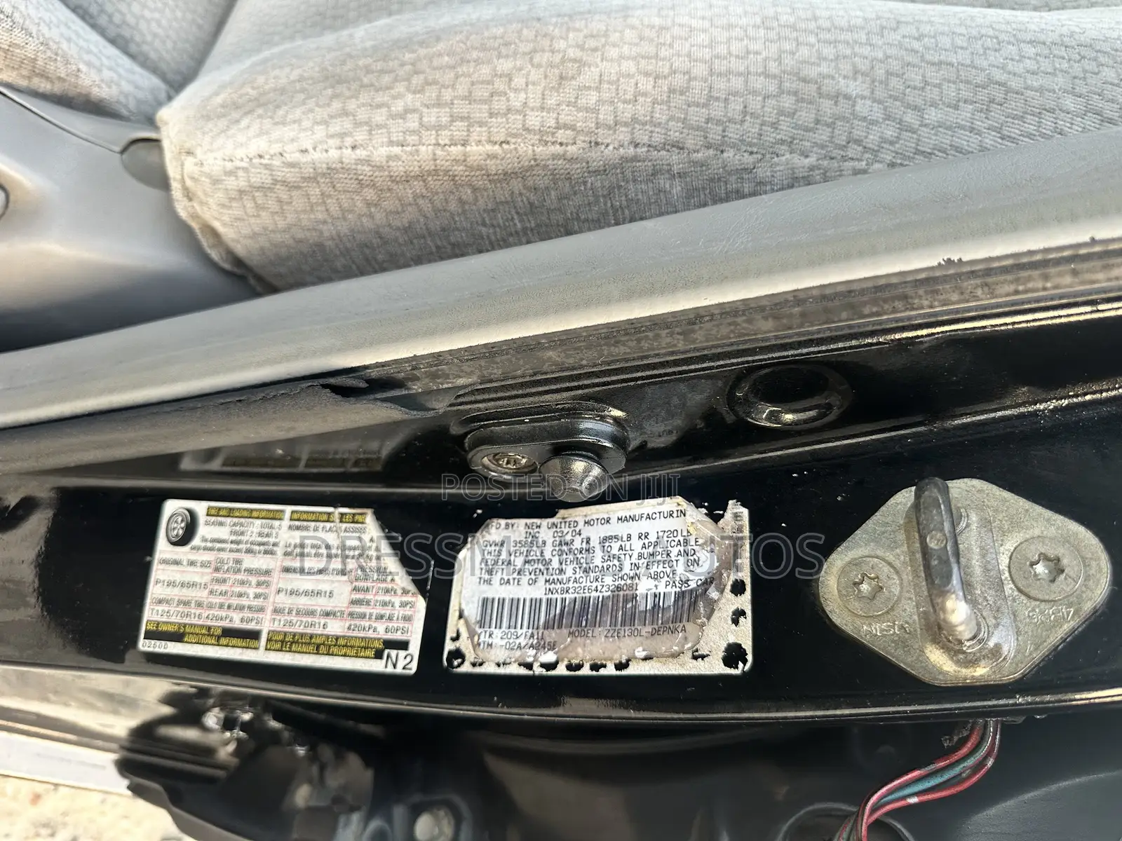 Toyota Corolla 2004 Black