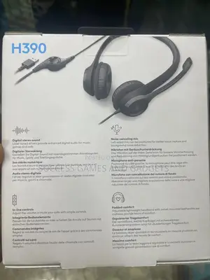 Logitech Headset H390 Wired With Mic