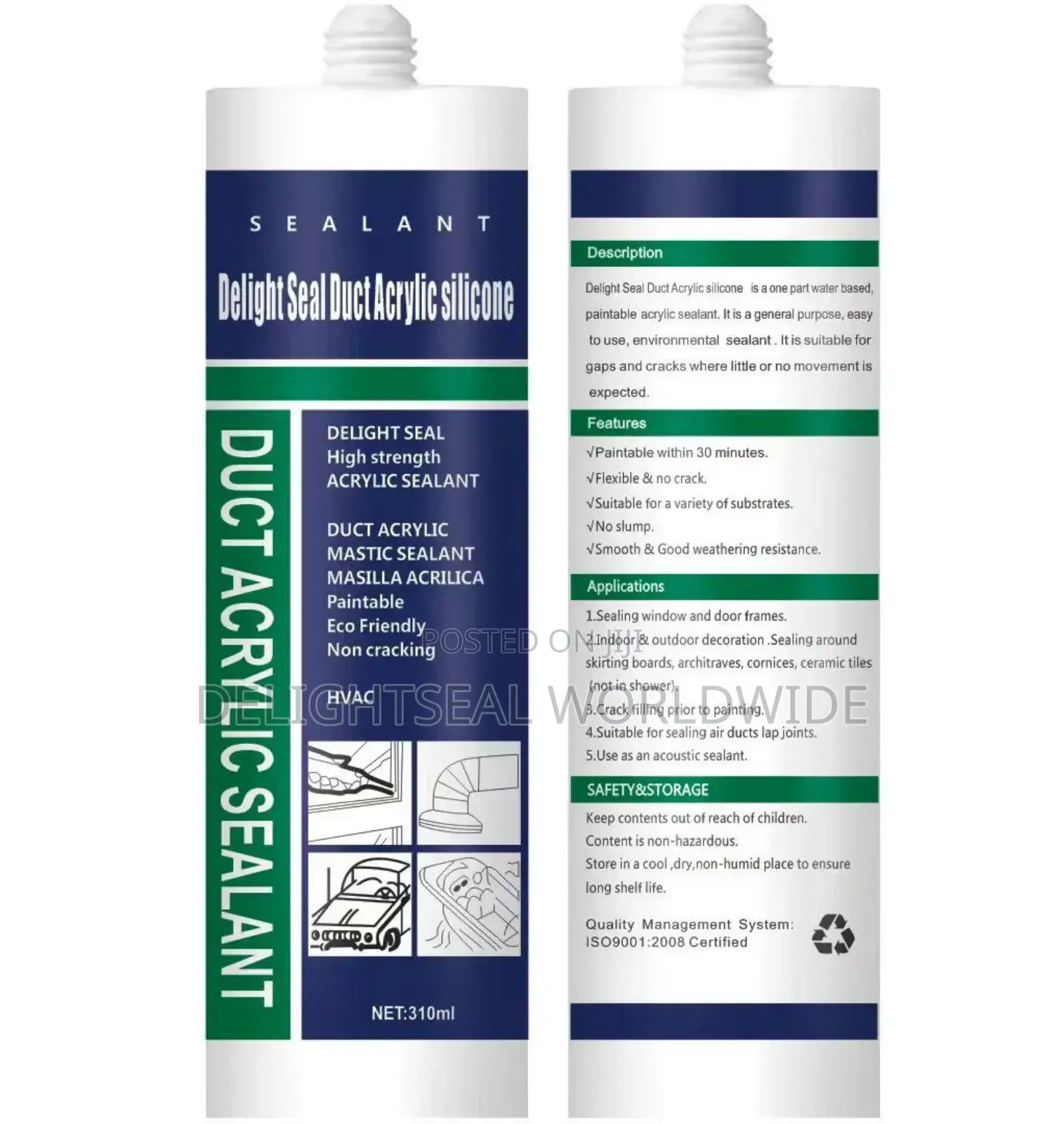 Duct Acrylic Silicone Sealant