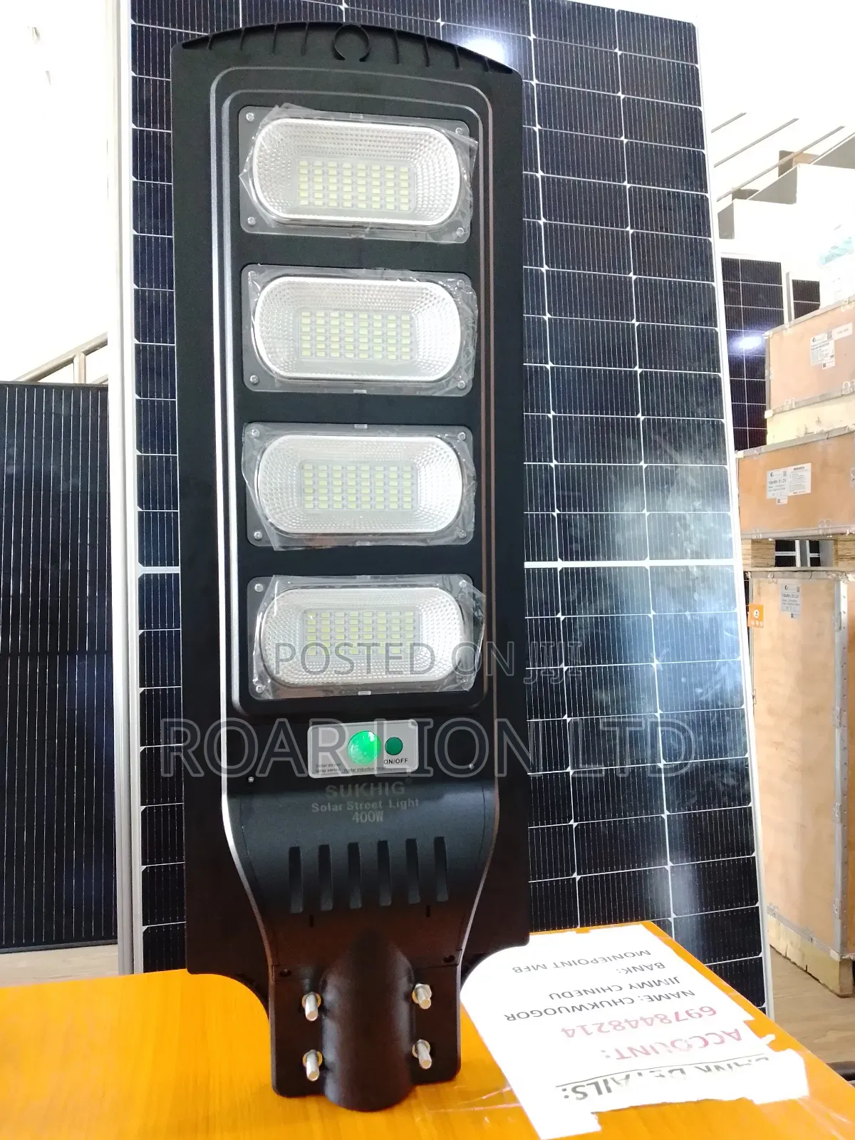 400w Solar Street Light