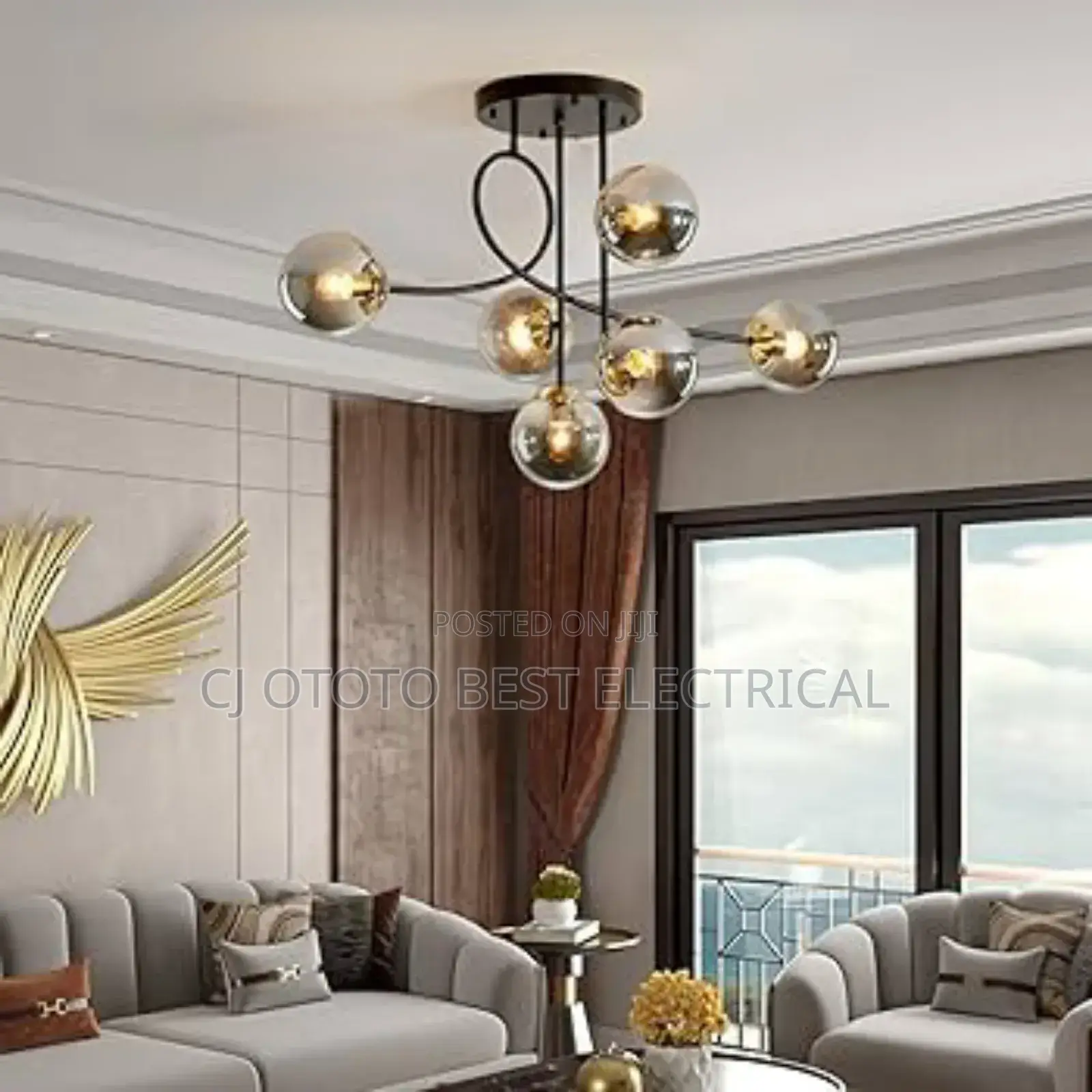 Smoke Glass Design Hanging Light