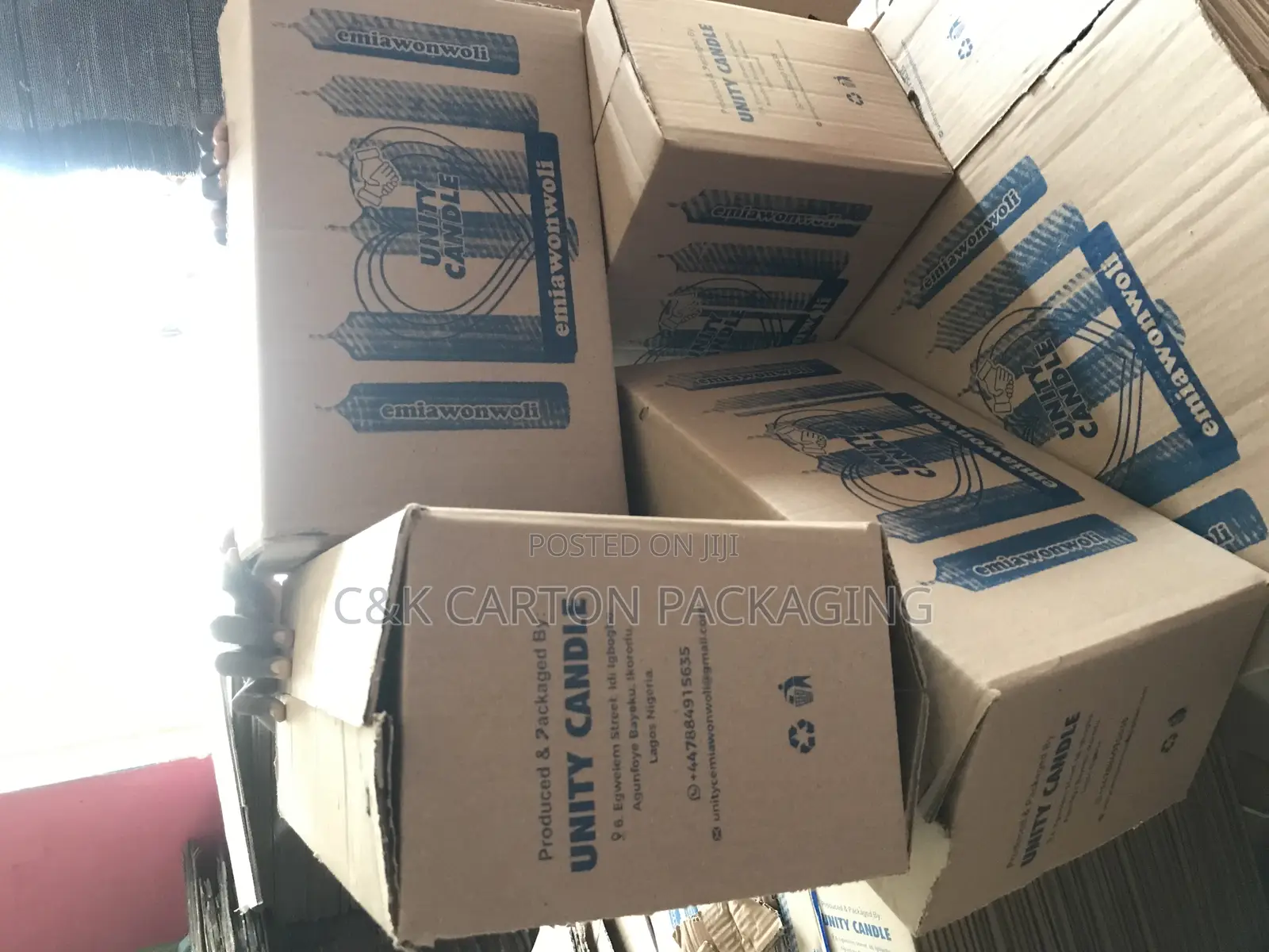 Candle Carton Box One Colour Printed