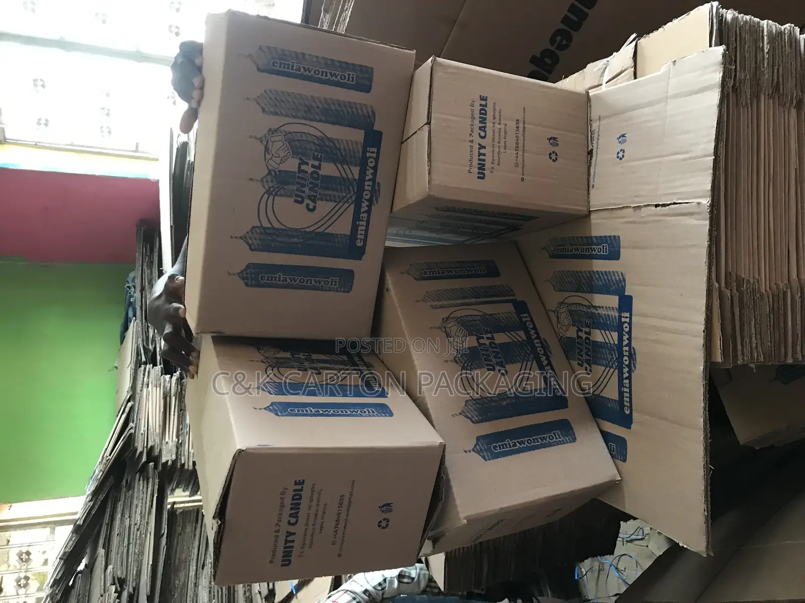 Candle Carton Box One Colour Printed
