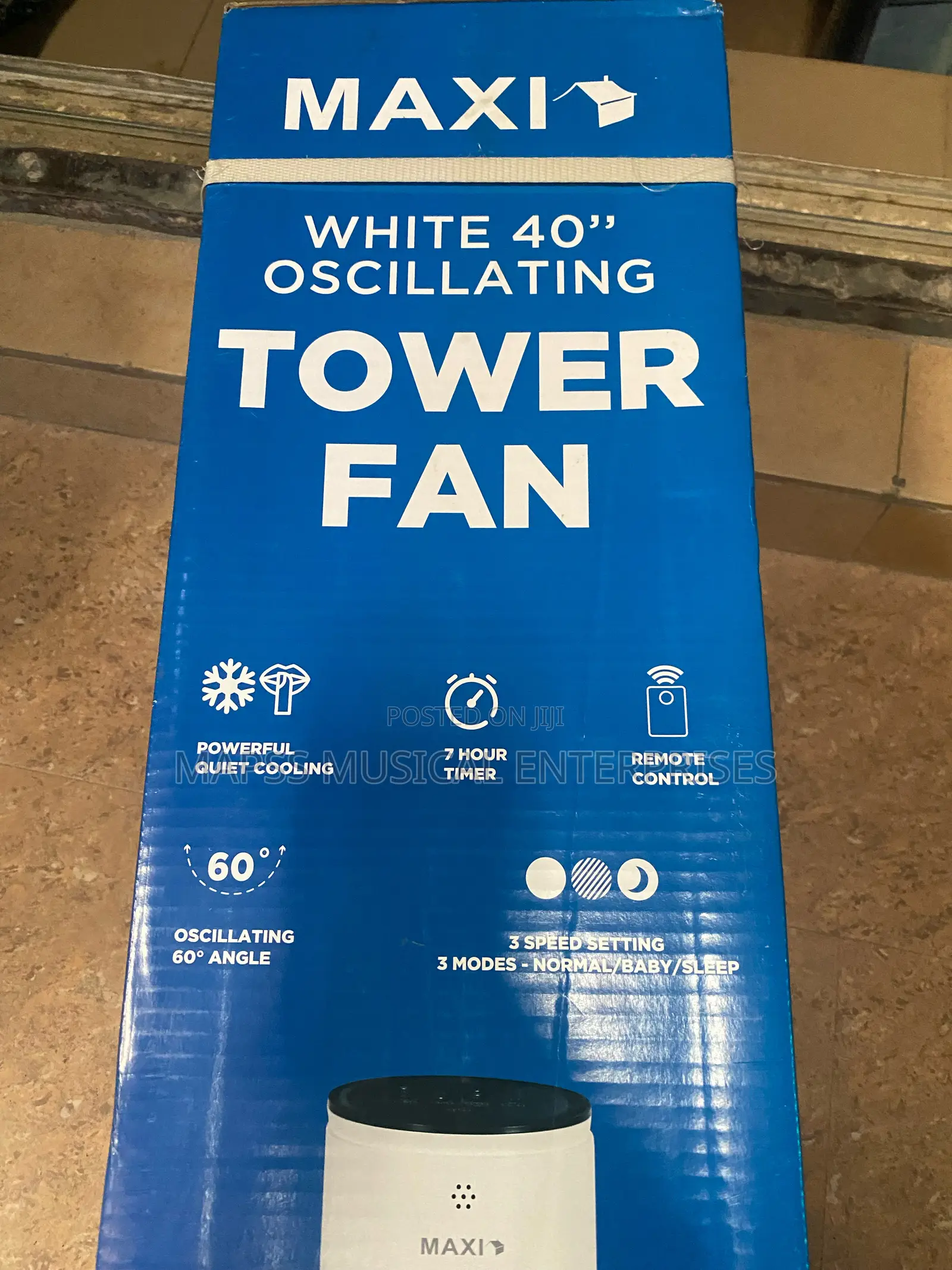 Maxi 40" Oscillating Tower Fan.