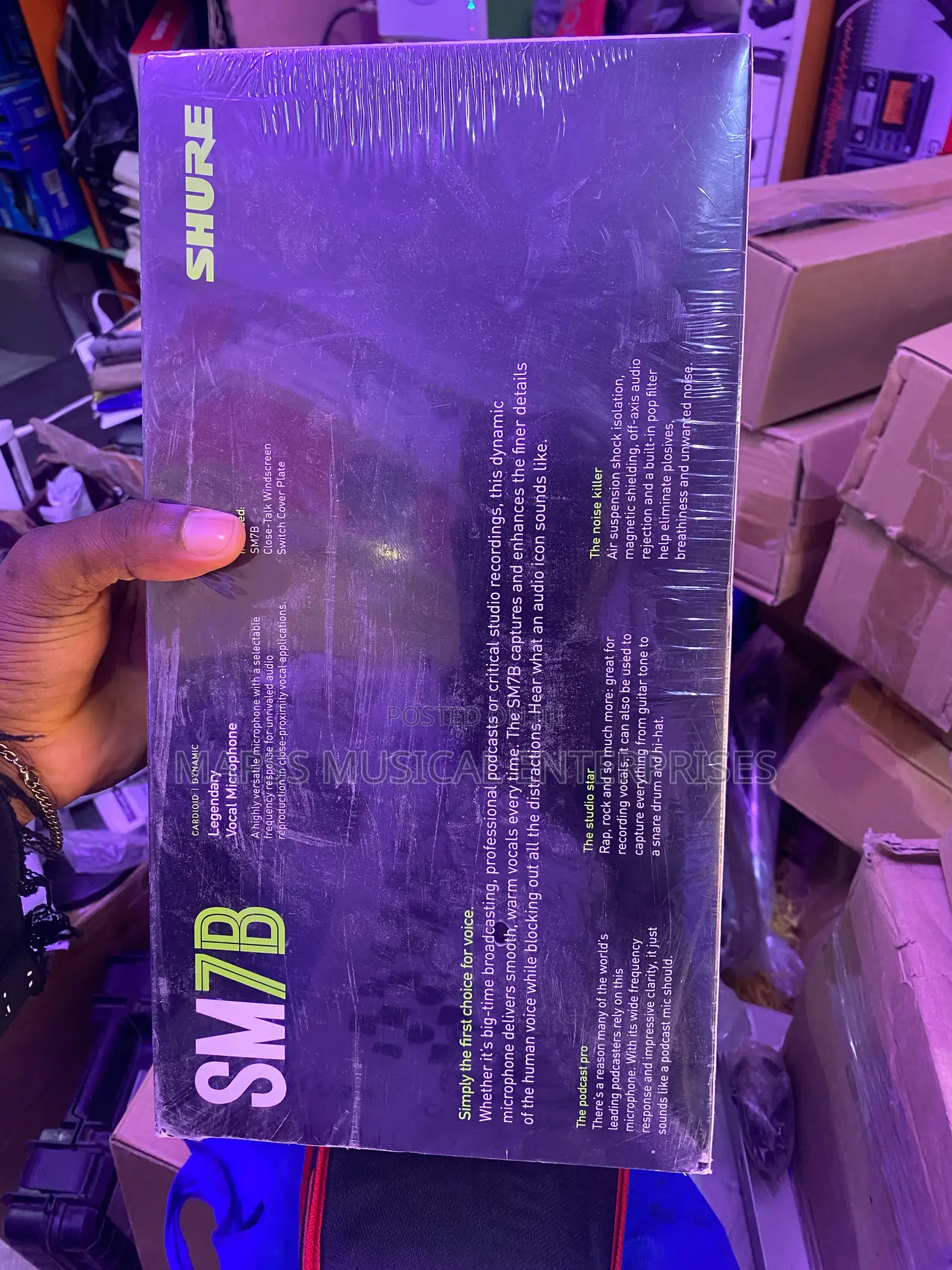 The Shure Sm7b