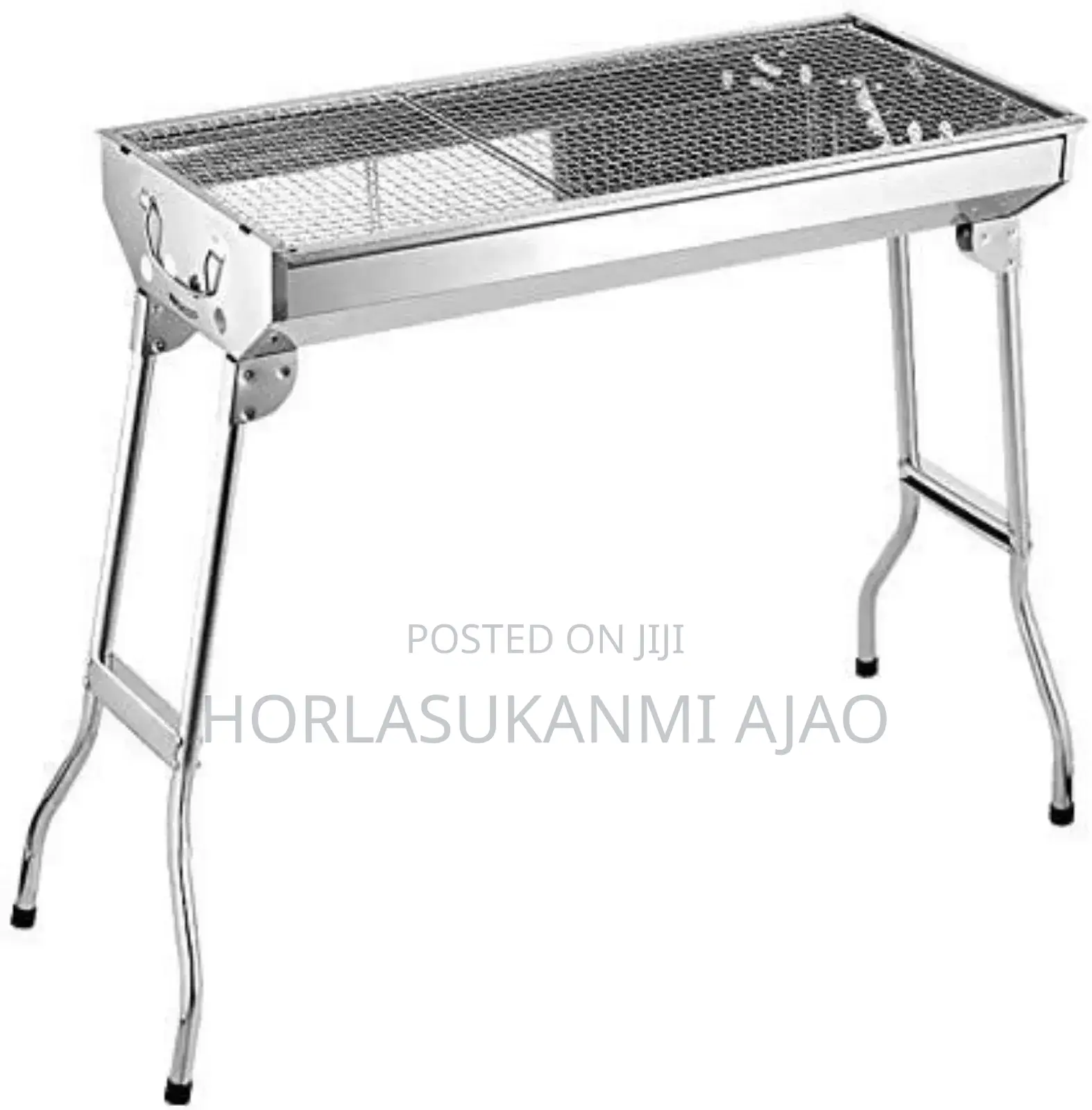 Foldable Free Standing Stainless BBQ Charcoal Grill 
