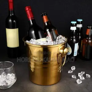 Stainless Steel Gold Wine Bucket 
3l 