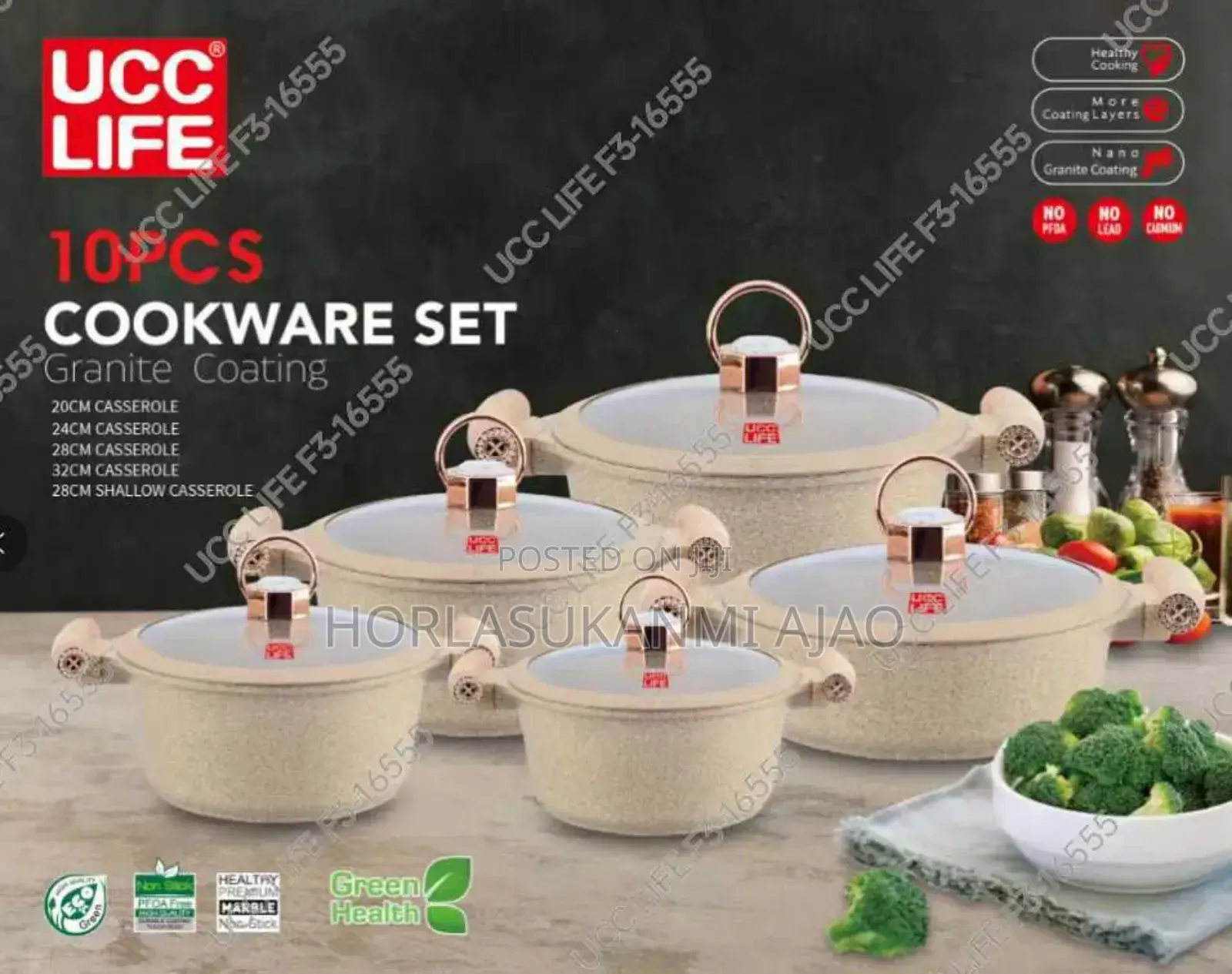 Ucc Life Granite Coating Quality Induction Pot 