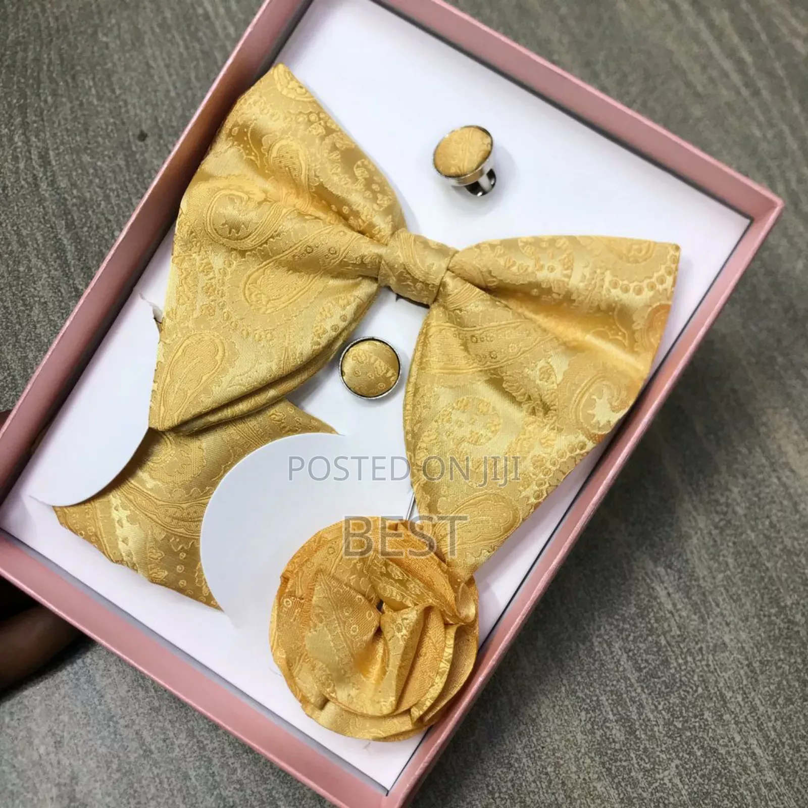 High Quality Material Butterfly Bow Tie Complete 4 in 1 Set